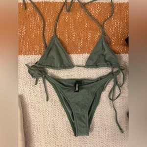 Triangle 2-piece Shimmer Swimsuit